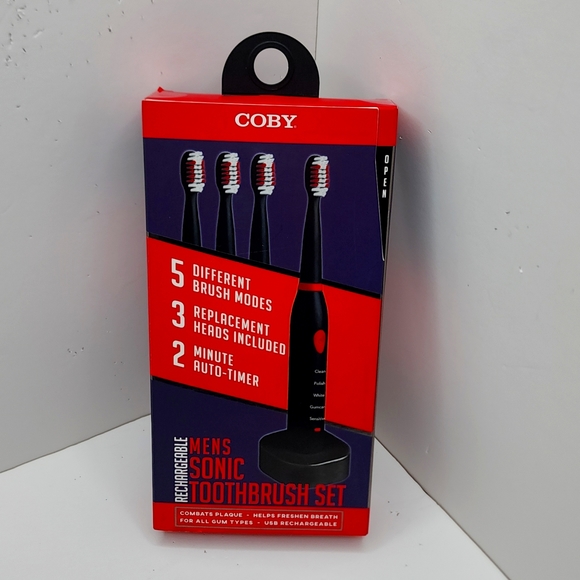 COBY MEN'S SONIC TOOTHBRUSH SET - Picture 2 of 6